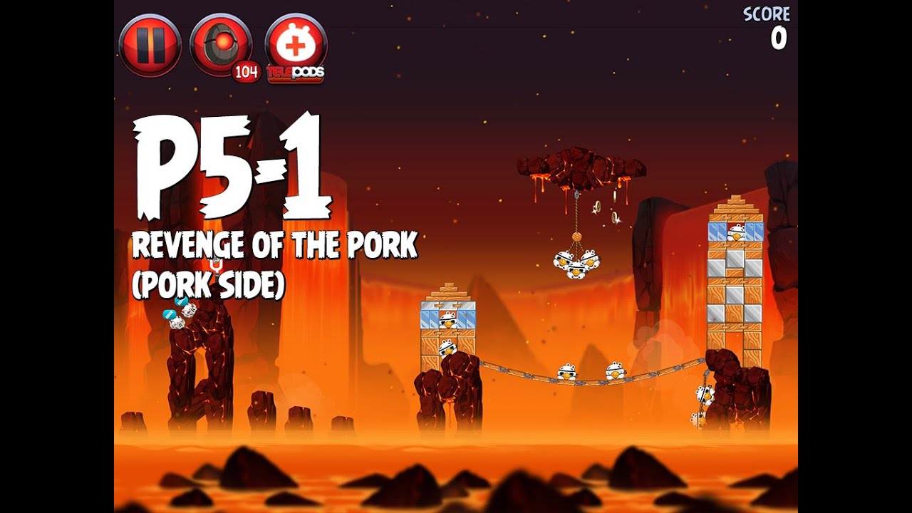 Angry Birds Star Wars 2 Level P5-1 Revenge Of The Pork 3 Star Walkthrough