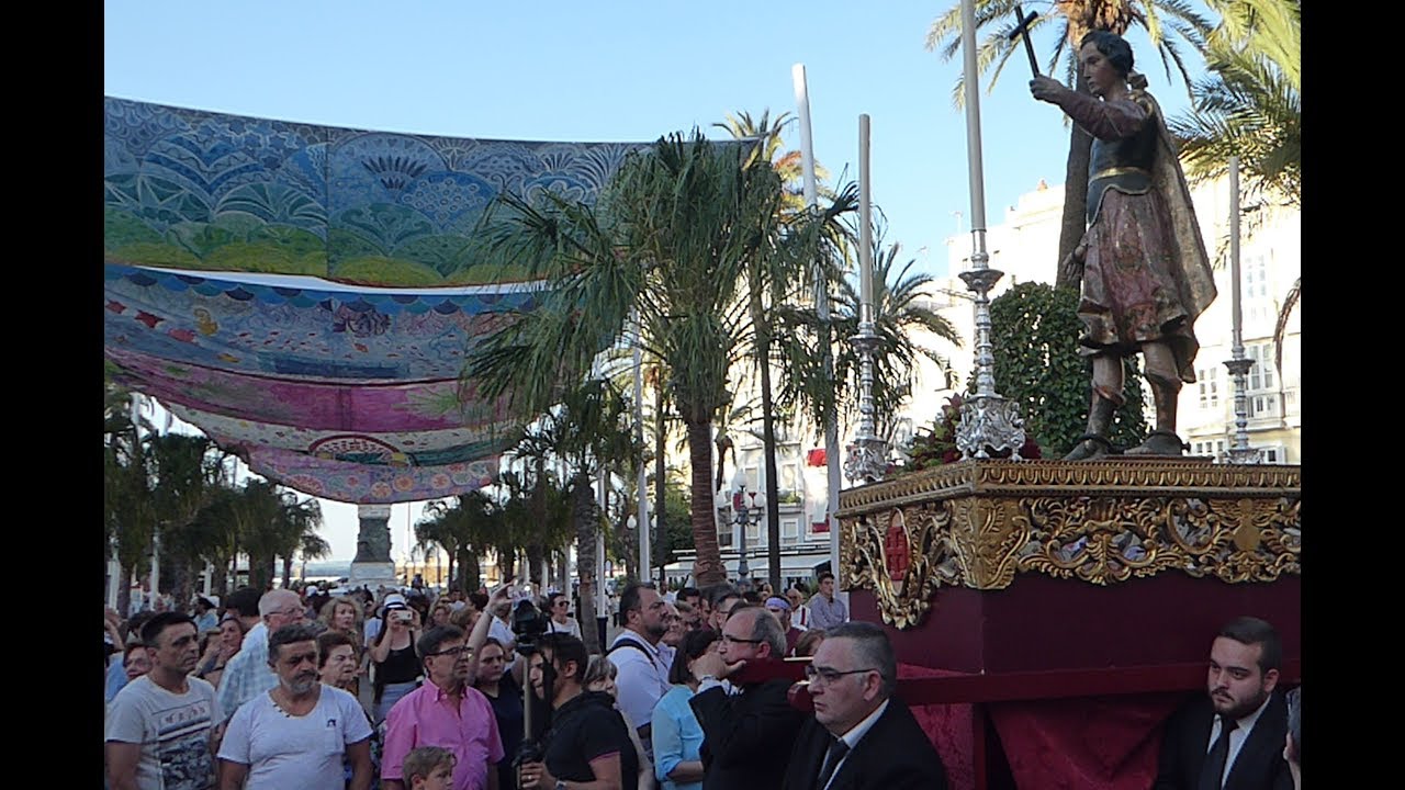 CORPUS CADIZ 2017, PROCESION TRASLADO PATRONOS Y VIRGEN ROSARIO A CATEDRAL 170617