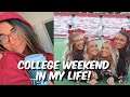 College Weekend in My Life | cheer practice, friends, behind the scenes tik tok