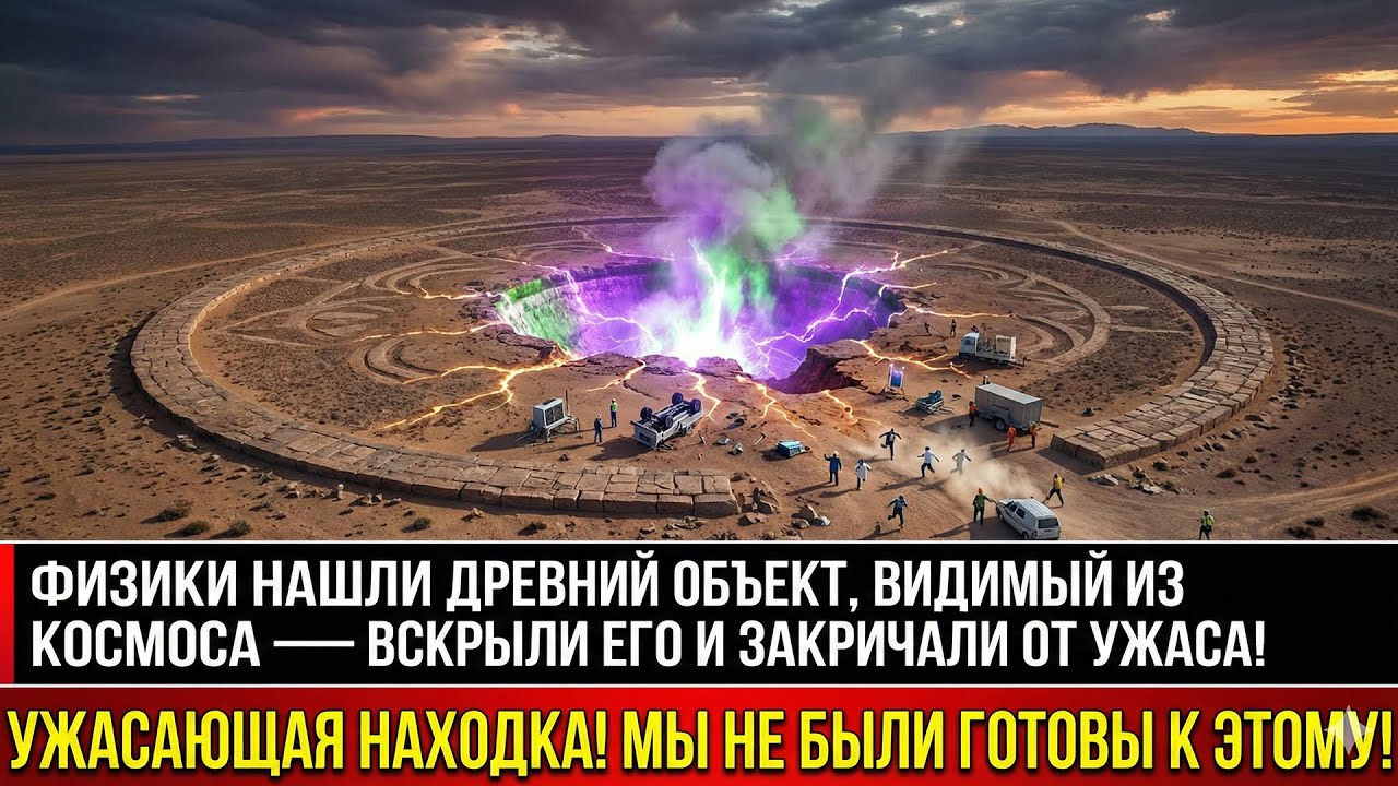 Физики нашли древний объект, видимый из космоса — вскрыли его и закричали от ужаса!