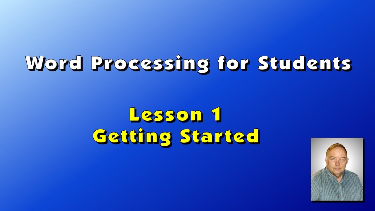 Lesson 1 - Getting Started - YouTube