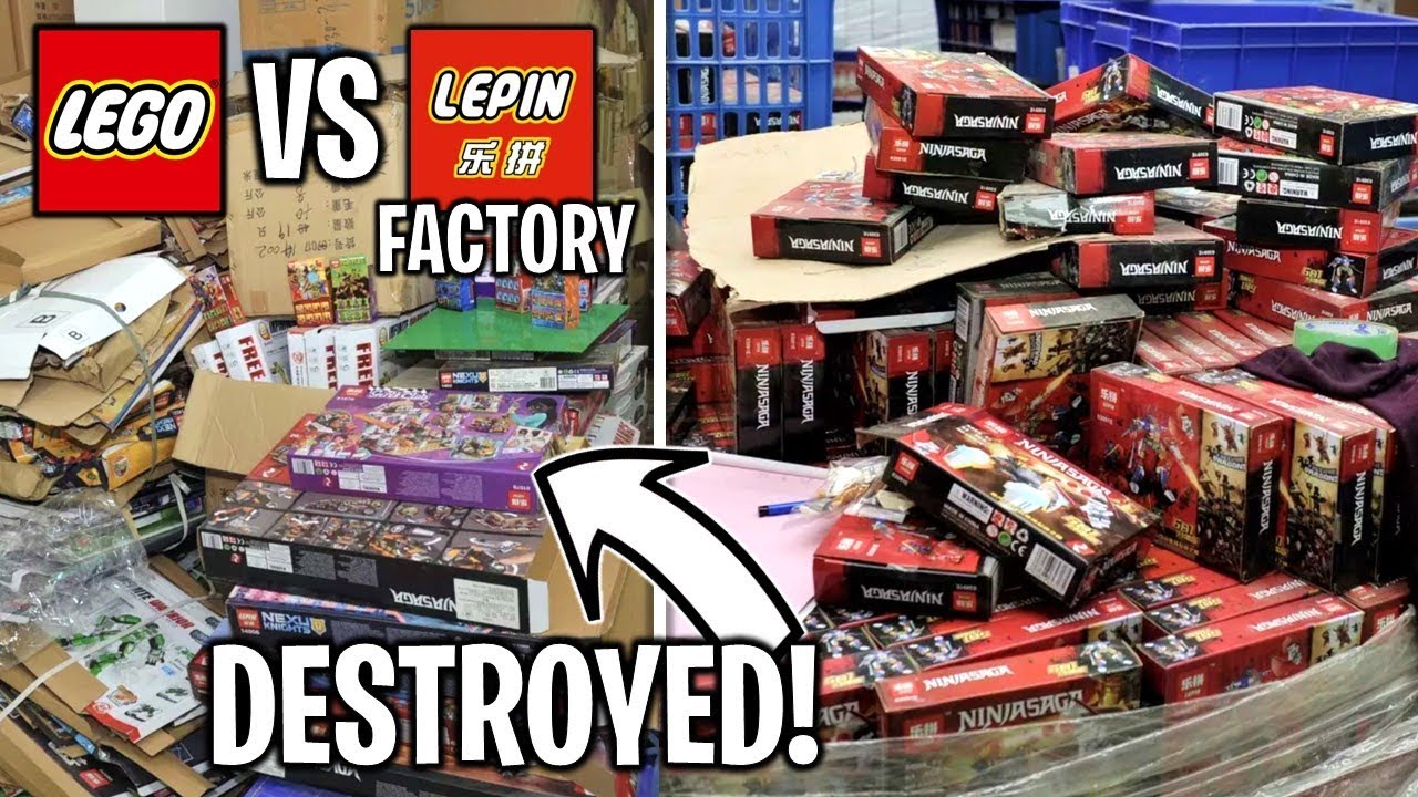Tåler Infrarød tåge LEPIN Factory destroyed by Chinese Police! $30 Million of FAKE LEGO Sets  Smashed! - YouTube