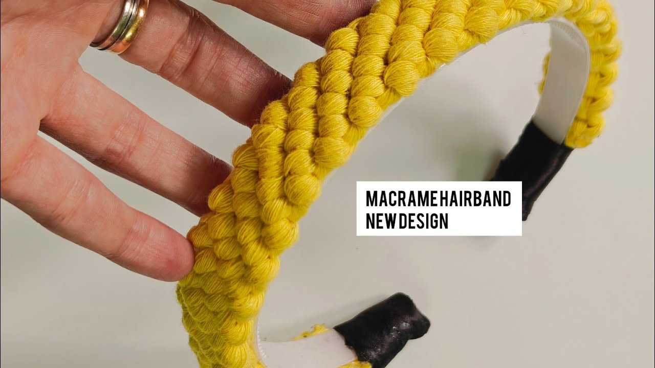 DIY How to make Macrame Hairband | Macrame Hairband New Design