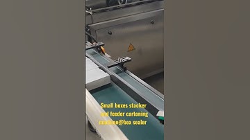 Small boxes stacker and feeder cartoning machine@box sealer #cartoning #cartoner