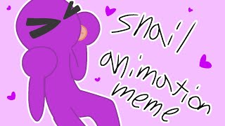 snail animation meme (purple) (rainbow friends)💜