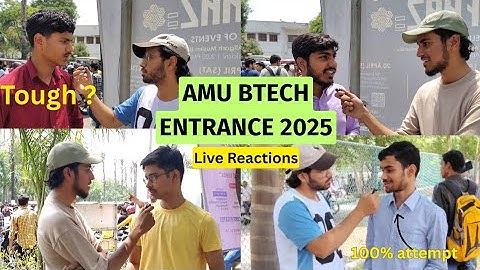 AMU B.Tech Entrance Exam 2025 | Student