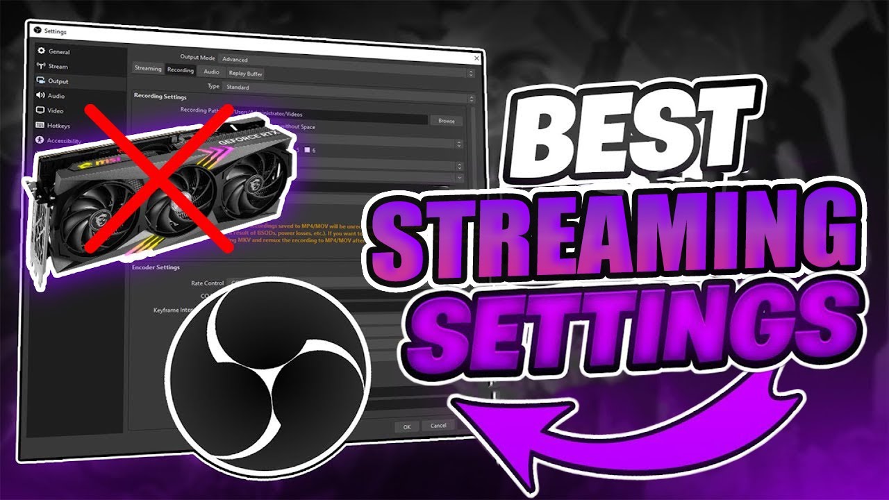 BEST OBS STREAMING SETTINGS FOR LOW END PC 🔥| *NO GPU NEEDED* ️ - YouTube