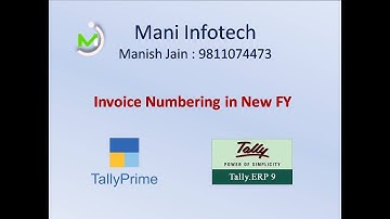 Invoice Numbering in Tally | how to change invoice numbering for new FY | add prefix and suffix