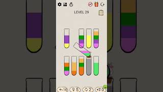 sortpuzz level 29 #sortpuz #gaming #Sortpuz level 29