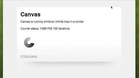 HTML 5 & friends: workers