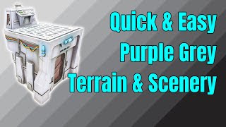 How To Paint Purple Grey Coloured Terrain/Scenery For Your TT Games #warhammer #miniaturepainting