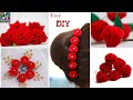 5 Best DIY designs for velvet cloth flower U pin /Tutorial for hair accessory / Malini Creation