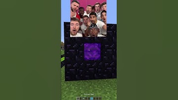 I found these mysterious nether portals in Minecraft (INSANE) #shorts #meme #memes