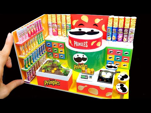 DIY Miniature Pringles CardBoard House # - Build Amazing Pringles CardBoard House｜프링글스 하우스 만들기