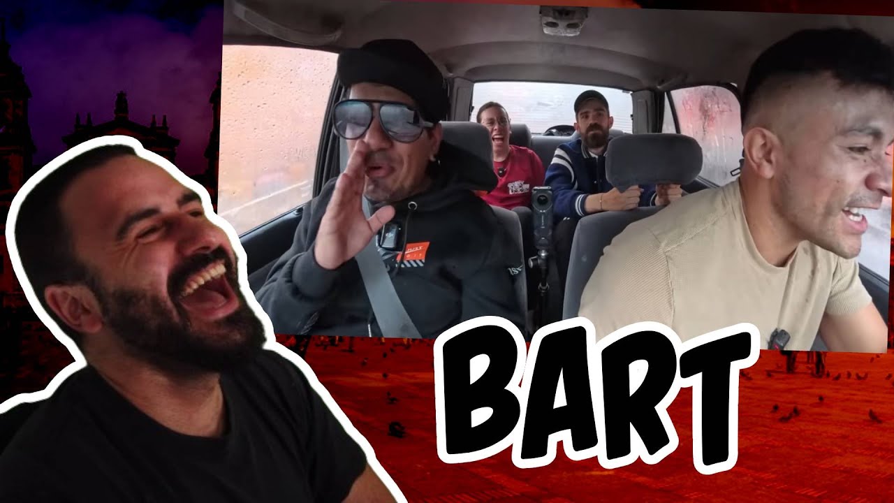 Reacción POR LA VENTANA con BART en DIRECTO - Cerámica con BYRON -   Entrevistas en CARRO