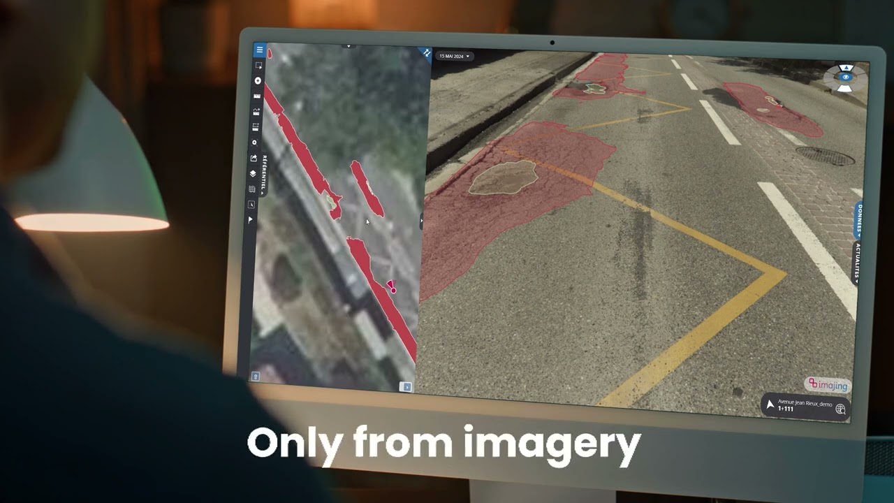 Modèle d’analyse de chaussée de l’IA Imajing, uniquement à partir des images