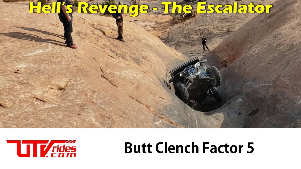 UTV Ride - Can-Am XRC up the Escalator on Hell's Revenge in Moab