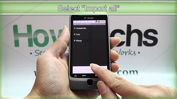 How to Import the Contacts on HTC G2 with Google