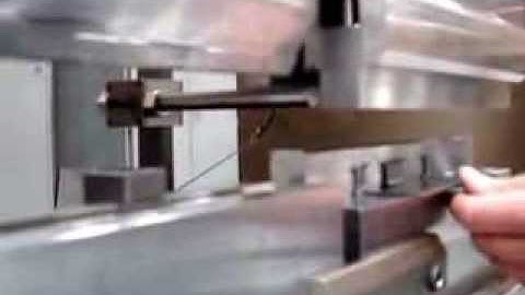 Making a hinge on a press brake