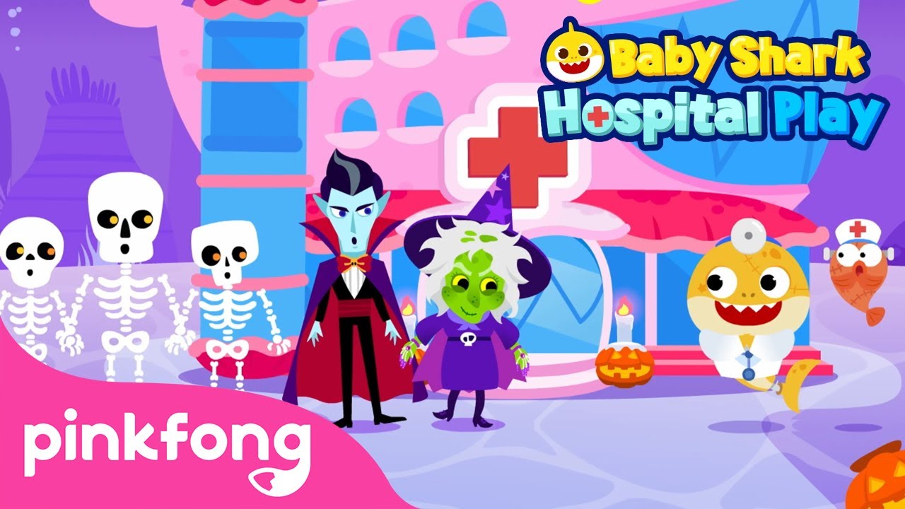 OUCH!🩹 The Monsters are hurt!🧟| Baby Shark's Hospital Play | Pinkfong Halloween