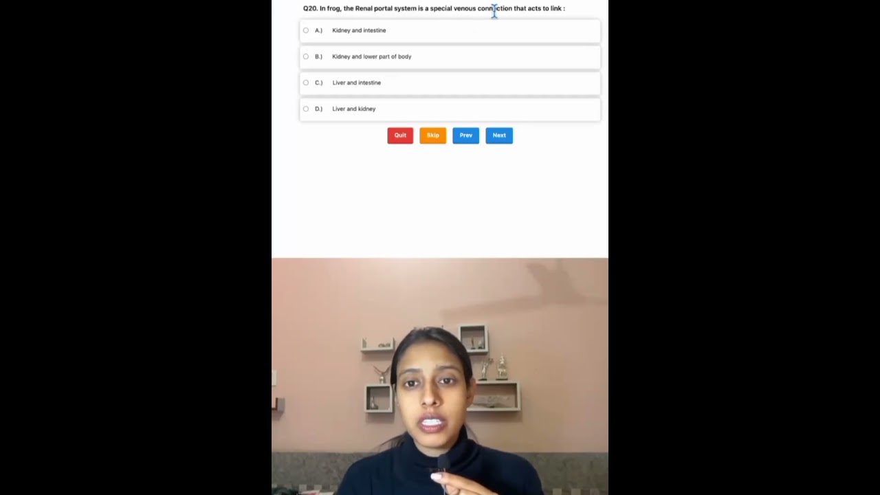 NEET 2026: Renal Portal System Found in Frog? 🐸 Trick Question!#neet2026  #biologyshorts