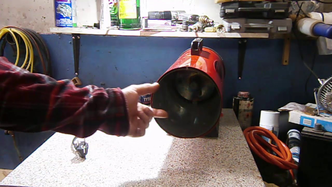 ОТОПЛЕНИЕ ГАРАЖА / газовой пушкой - YouTube