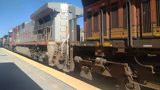 Monster EB BNSF Port Stack/Ethanol Train At San Bernardino Ca! #bigbossrailfanner