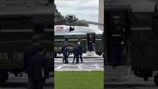 Marine One opens for President Trump and President Xi to tour inside 🇺🇸
