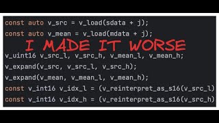 Performance with SIMD