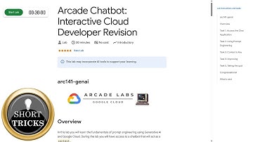 Arcade Chatbot: Interactive Cloud Developer Revision | #arc141-genai | #qwiklabs | #arcade #solution
