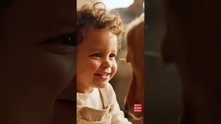 Baby Gently Explores Communication with a Golden Retriever 🐶💛 | A Soft & Loving Moment #animal #baby screenshot 4