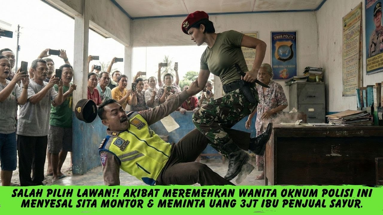 NIAT MALAK IBU TUA, POLISI INI SALAH PILIH LAWAN! Ternyata Anaknya Anggota Baret Merah.