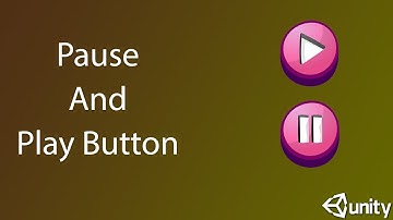 How To Pause And Play Game Button in Unity 2D