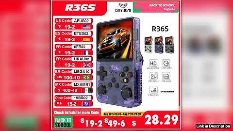 BOYHOM Open Source R36S Retro Handheld Game Console Linux System 35 Inch IPS Screen Portable Pocket
