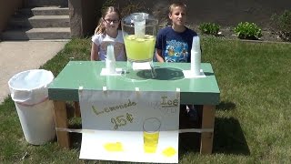 Here's a video of how to start your own lemonade stand. we sold 562
cups in one afternoon. here are our tips so you can do the same!