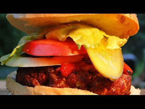 Bison Burger Recipe Grilled by the BBQ Pit Boys