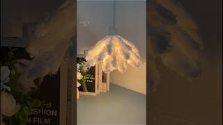 DIY Cotton Pendant Light #DIYPendantLight #CottonLamp #HandmadeLighting