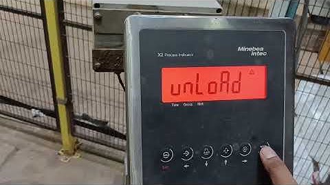 Minebea intec wiegh scale calibration steps  (X2 Process Idicator)