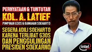 Pernyataan & Tuntutan Kol. A. Latief : 