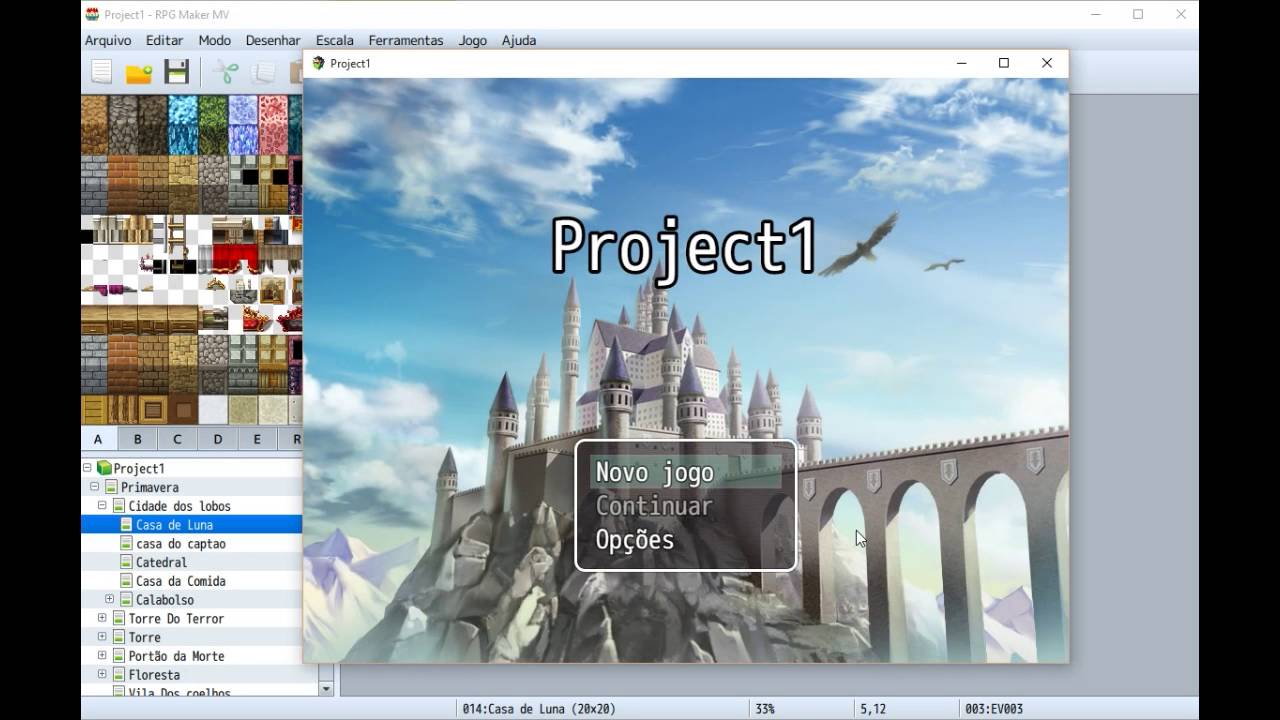 RPG Maker MV BR Menu Personalizado (Big Face) - YouTube