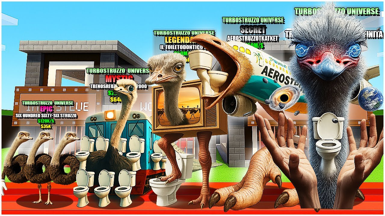 Which NEW TRENOSTRUZZO Italian Brainrot is the rarest in the new Steal Brainrot in Minecraft?