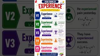 Experience's five forms #learn#viral#learning English#spoken English#trending #explore#level#lego