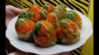 Как приготовить ПОТРЯСАЮЩЕЕ блюдо из курицы и овощей к ПРАЗДНИКУ (Яйца Фаберже или Заливные Яйца МК) Как приготовить ПОТРЯСАЮЩЕЕ блюдо из курицы и овощей к ПРАЗДНИКУ (Яйца Фаберже или Заливные Яйца МК)
