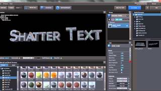 Shattered Text animation without Cinema4D, Thrausi and Nitro Blast Part 1 in Element 3D
