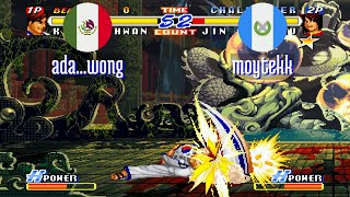 FT3 @rbff2h: ada...wong (MX) vs moytekk (GT) [Real Bout Fatal Fury 2 rbff2 Fightcade] Apr 24