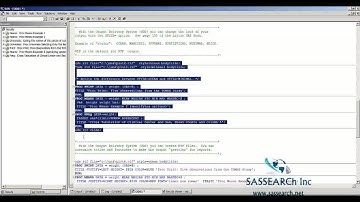 SAS Online Training - ODS and Options in SAS