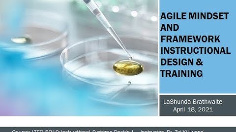 ISD: Agile Mindset and Framework Training using ADDIE