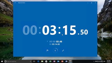 Windows 10 🔵 Playing with the Alarms & Clock trusted App