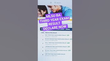 mlsu ba third year exam result mlsu exam result mlsuexam #mlsuexamresult #shortsfeed #mlsuresult