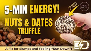     No-Bake Dates &amp; Nuts Truffles | 5-Min Energy Boost #foodreels #postpartumrecovery #energyballs 
